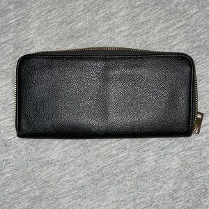 Black leather wallet